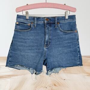 Madewell High Rise Denim Jean Shorts Size 27 M Wash Cutoff Blue Sexy Hippie